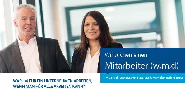 Symbolbild: Stellenanzeige der Kammer , Mitarbeiter (w,m,d) im Bereich Existenzgründung und Unternehmensförderung