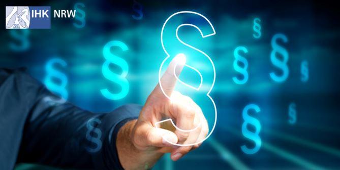 Symbolbild: Stellenanzeige der Kammer IHK NRW e.V, Volljurist als Rechtsreferent (m/w/d)